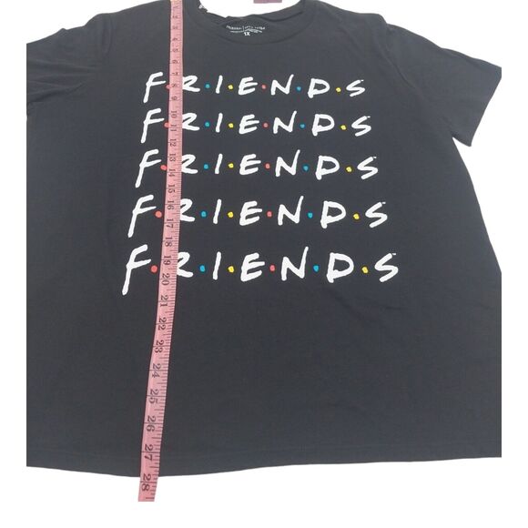 Love Tribe Trendy Unisex T Shirt Round Neck Plus Size 1X Print Friends Black New - Picture 5 of 10